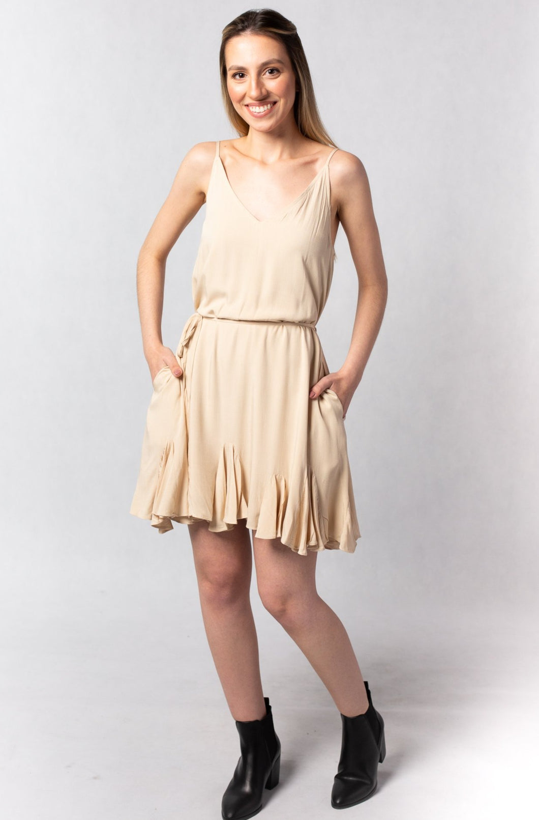 Bianca Mini Dress - Cream