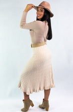 Load image into Gallery viewer, Adalyn Midi Skirt Knit - Cream
