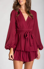 Load image into Gallery viewer, Petal Playsuit - Wine
