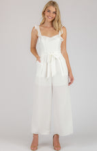Load image into Gallery viewer, Love Heart Jumpsuit With Belt - White
