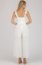 Load image into Gallery viewer, Love Heart Jumpsuit With Belt - White
