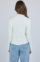 Load image into Gallery viewer, Carly High Neck Knit Top - White

