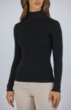 Load image into Gallery viewer, Kendra High Neck Knit Top - Black
